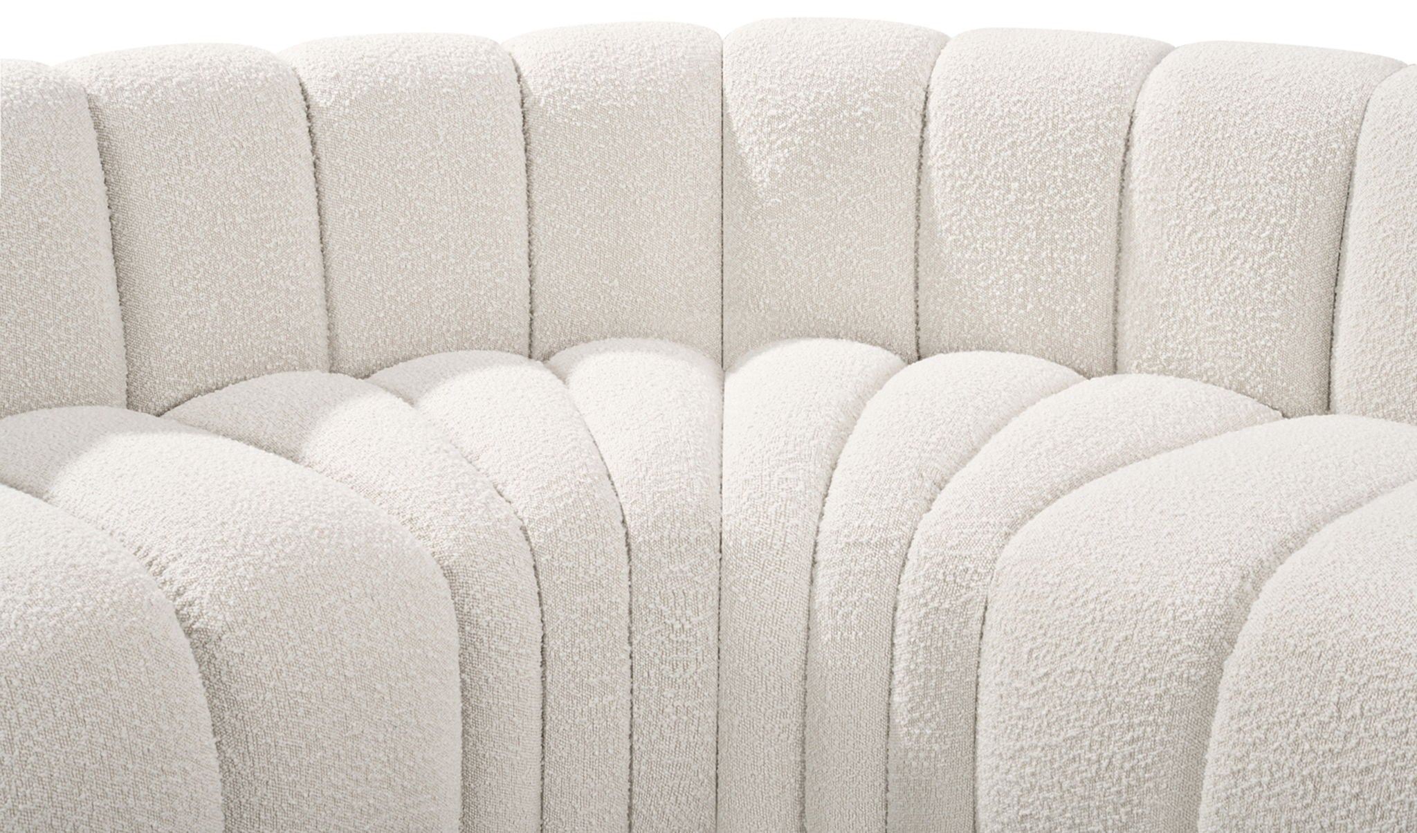 Arc - Boucle Fabric 4 Piece U-Shaped Modular Sofa