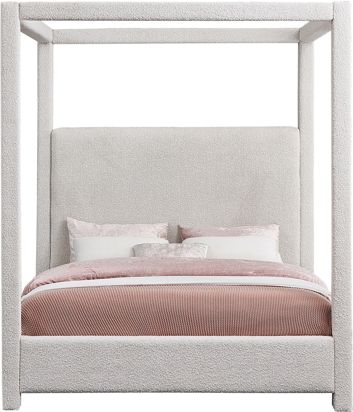 Eden - Boucle Fabric Upholstered Bed