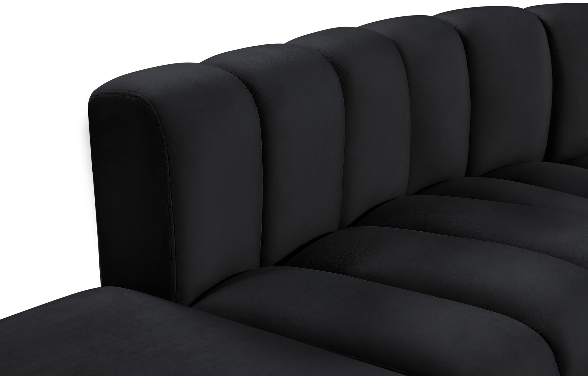 Arc - Velvet 7 Piece Corner Modular Sofa