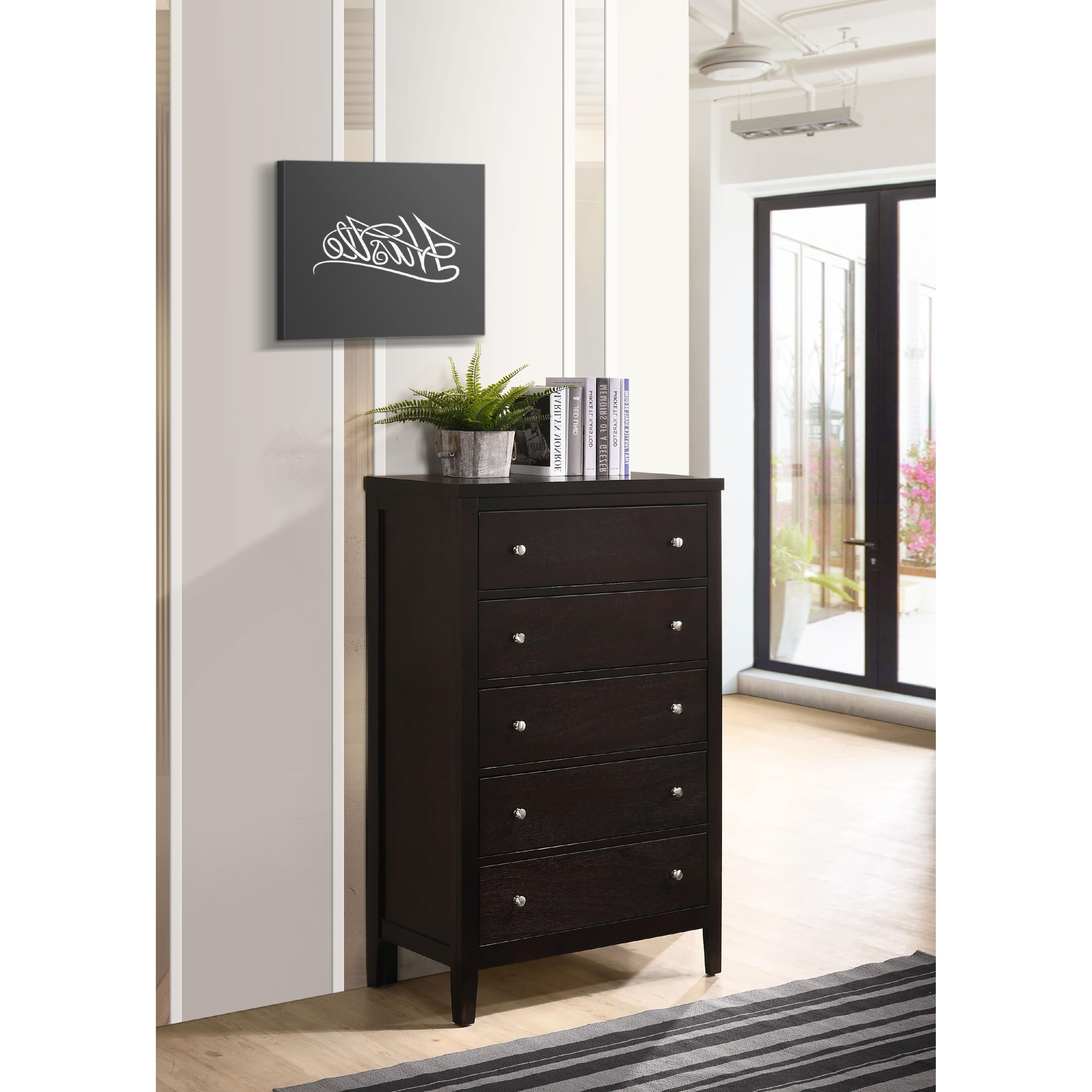Diamond Modern Furniture COA Carlton 5-Drawer Chest 202095 IMAGE 9