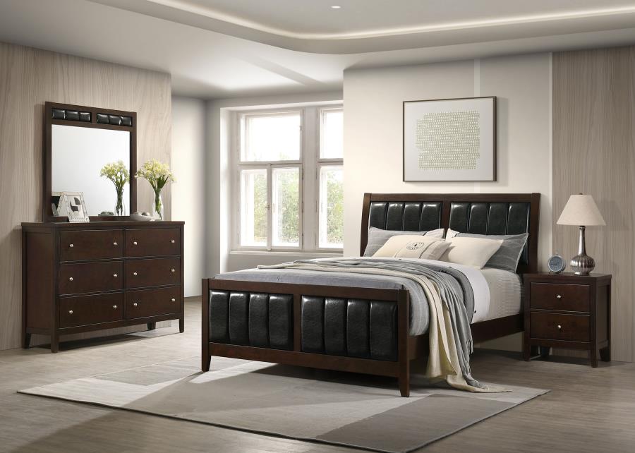 Carlton 4-piece California King Bedroom Set Cappuccino