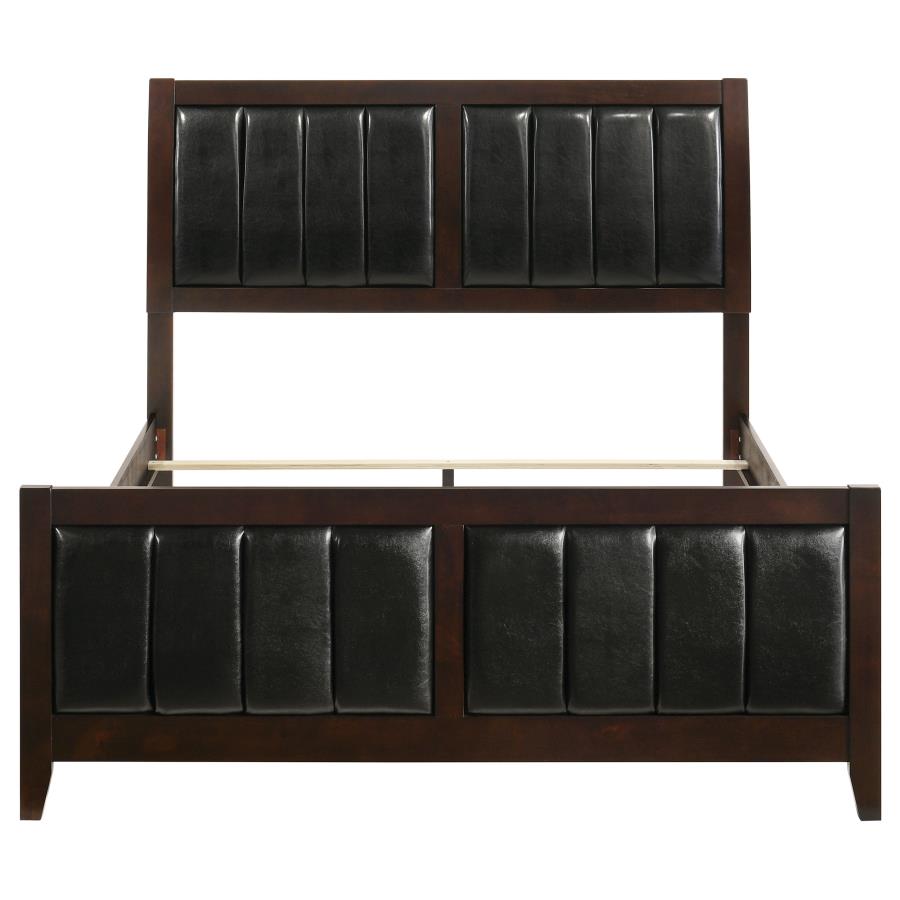 Carlton Wood Queen Panel Bed Cappuccino
