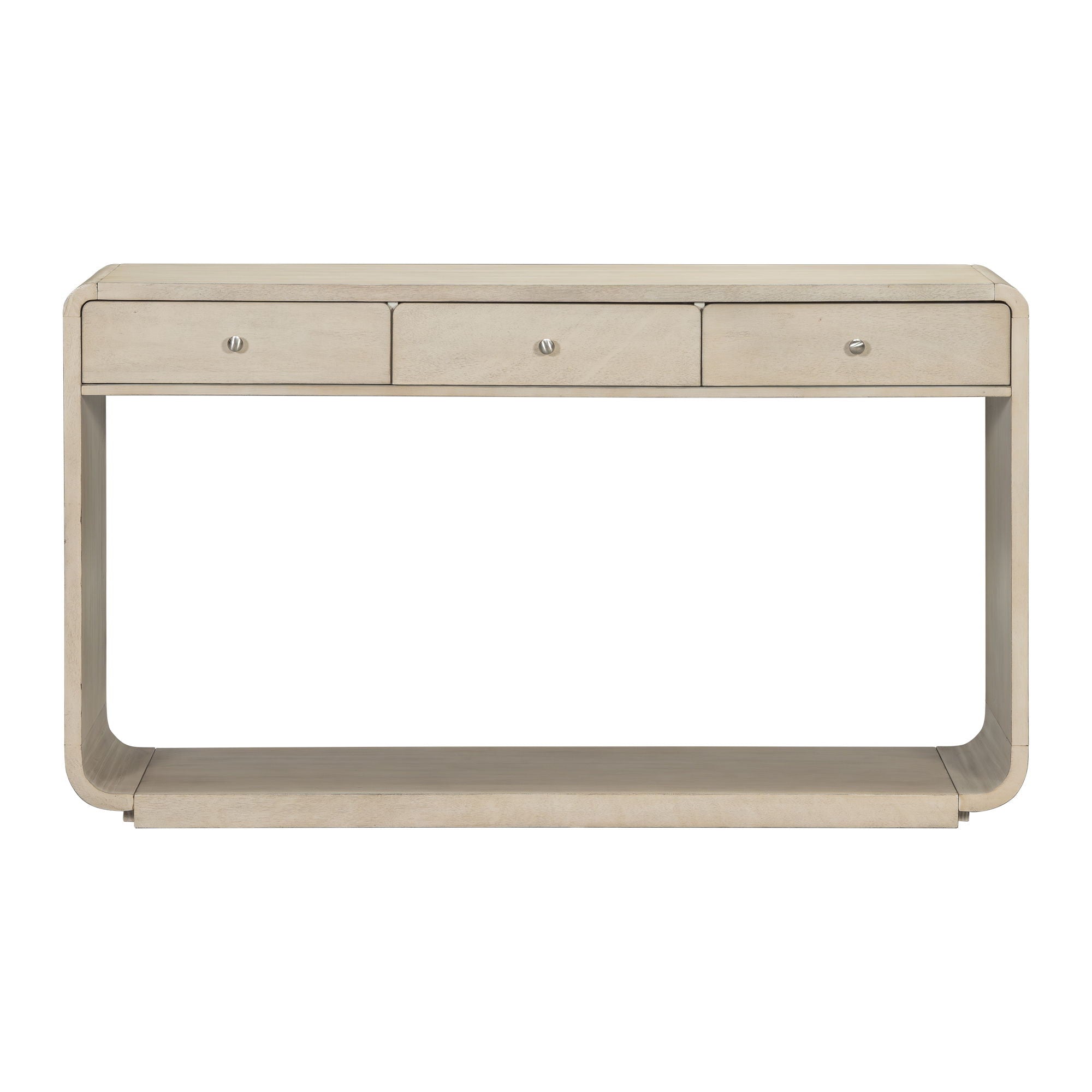 Console Table With 3 Drawers And Display Shelf