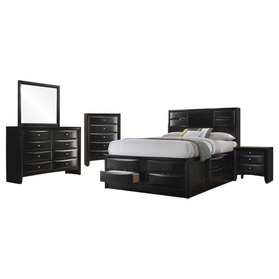 Briana 5-piece California King Bedroom Set Black