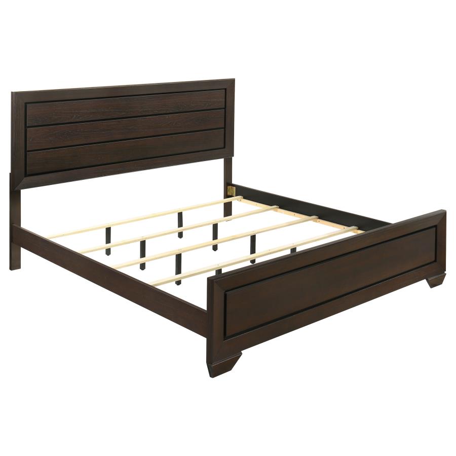 Kauffman 4-piece Eastern King Bedroom Set Dark Cocoa
