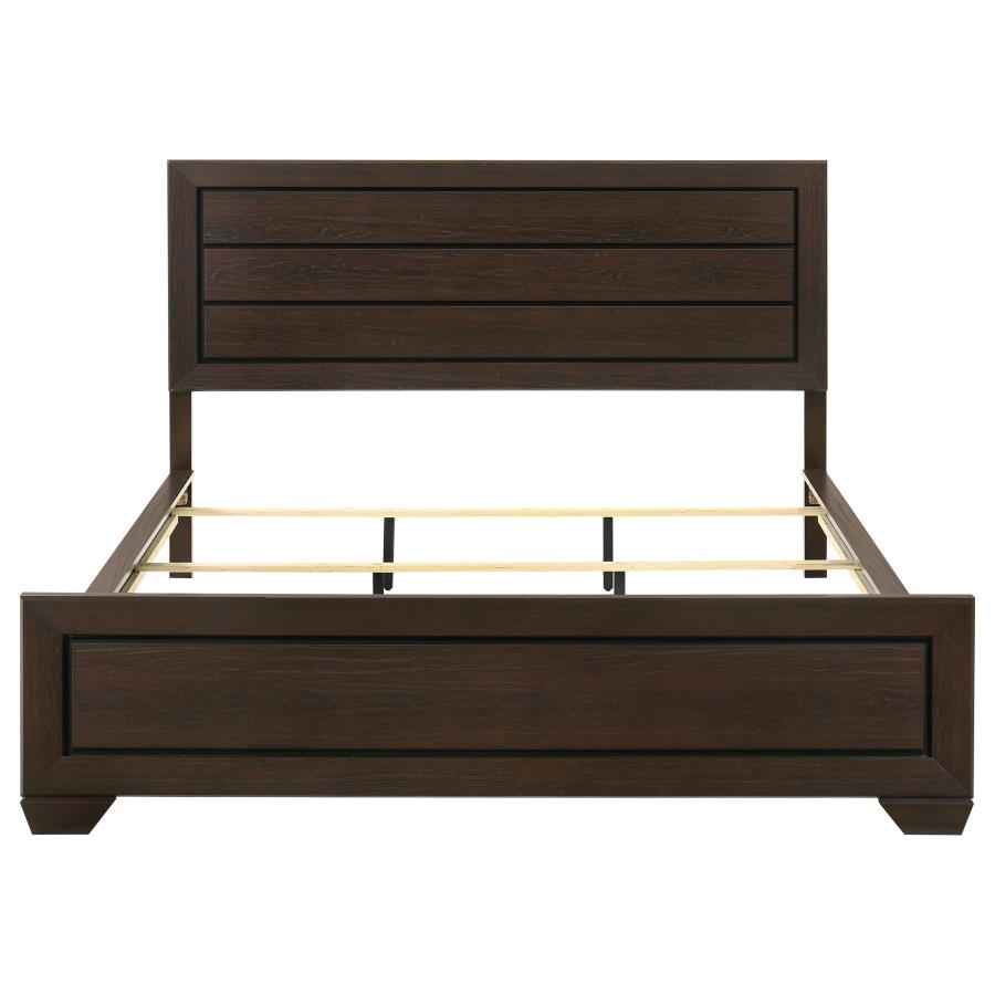 Kauffman Wood California King Panel Bed Dark Cocoa