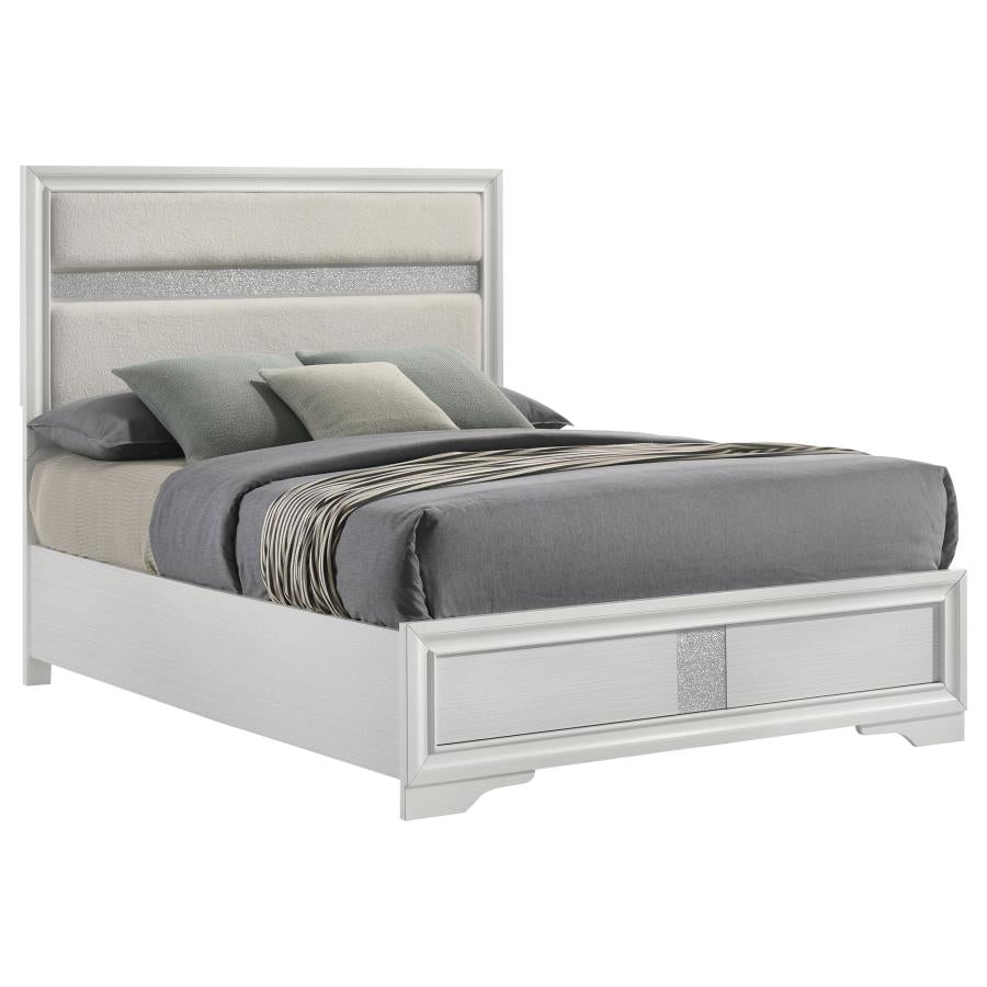 Miranda 54-inch Upholstered Full Panel Bed White