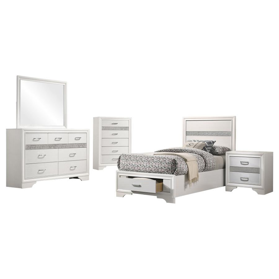 Miranda 5-piece Twin Bedroom Set White