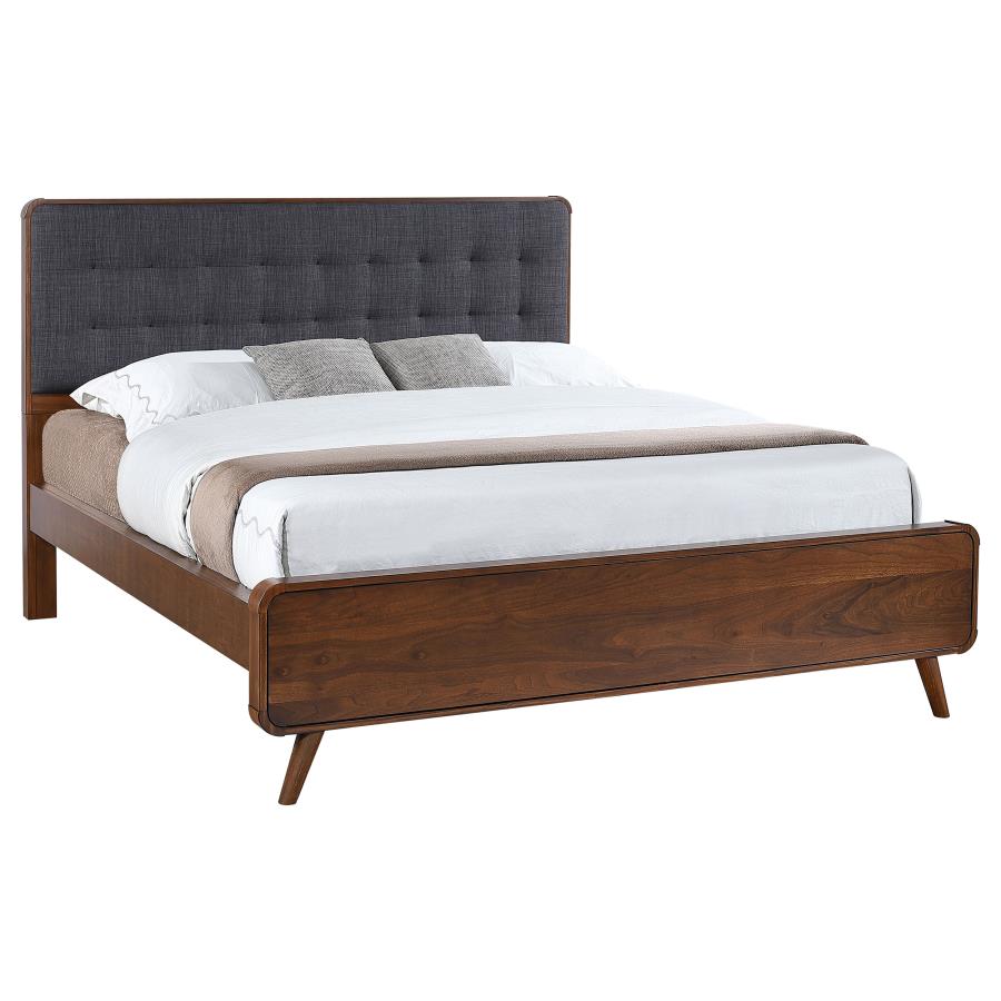 Robyn Wood California King Platform Bed Dark Walnut