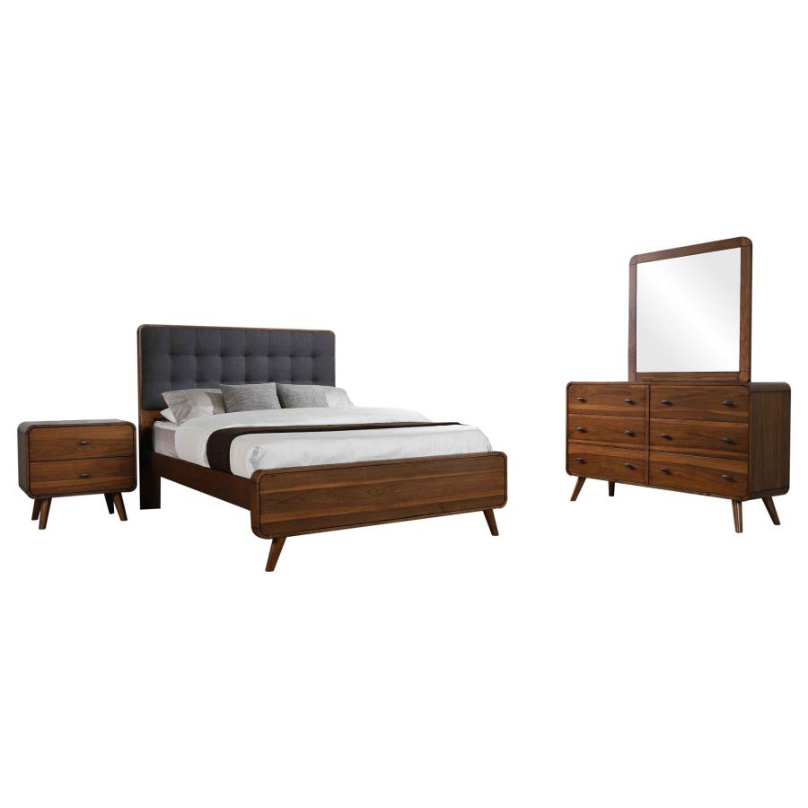 Robyn 4-piece Queen Bedroom Set Dark Walnut