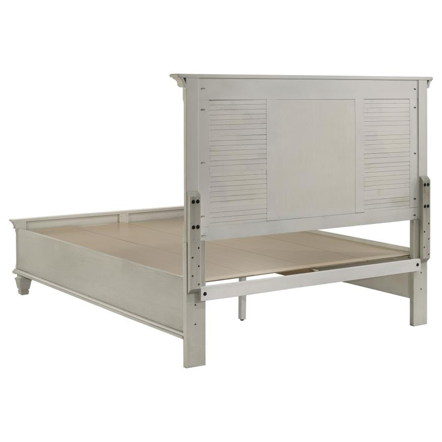 Franco 4-piece Queen Bedroom Set Distressed White