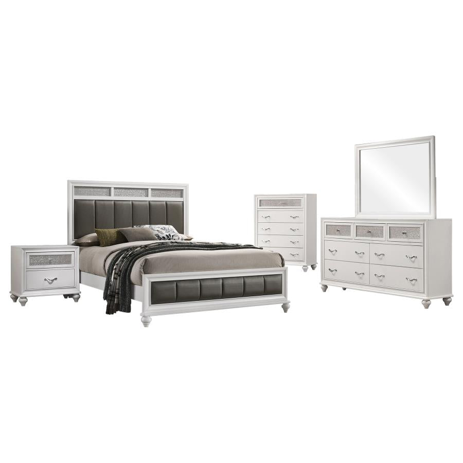 Barzini 5-piece Queen Bedroom Set White