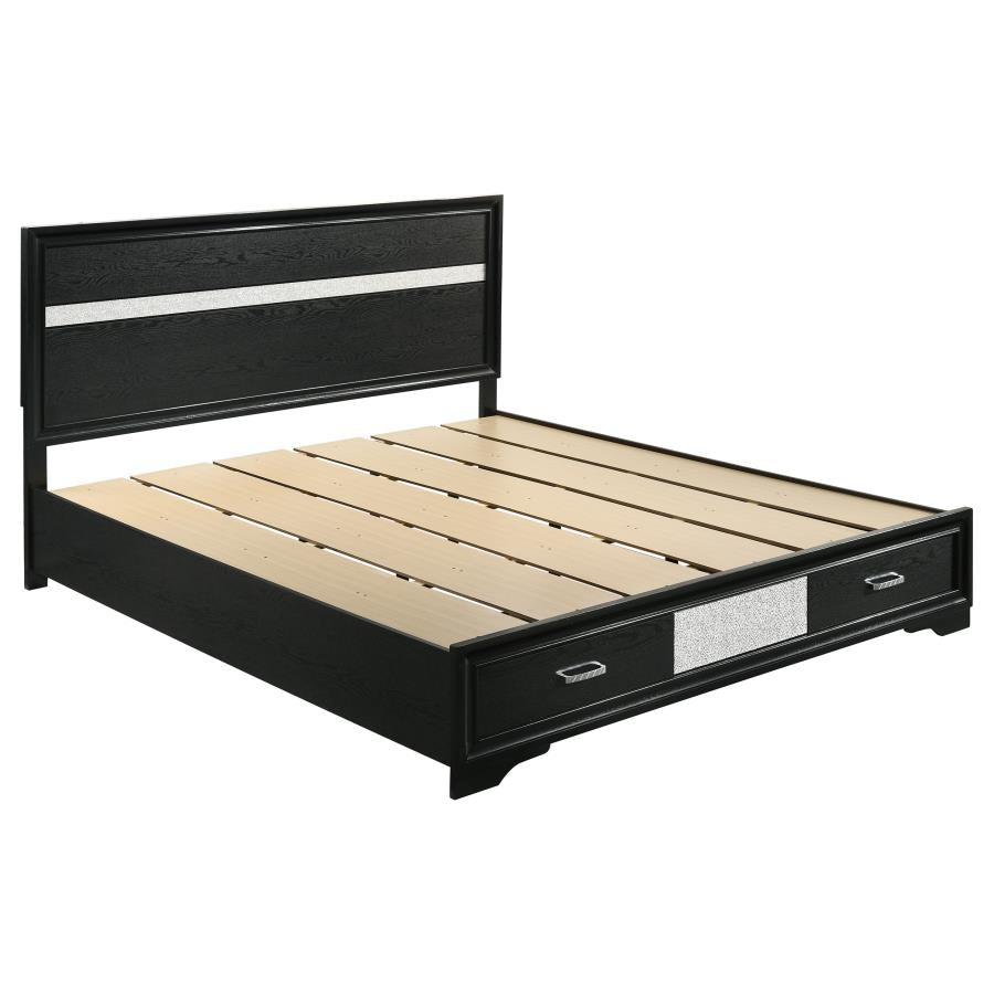 Miranda 4-piece California King Bedroom Set Black