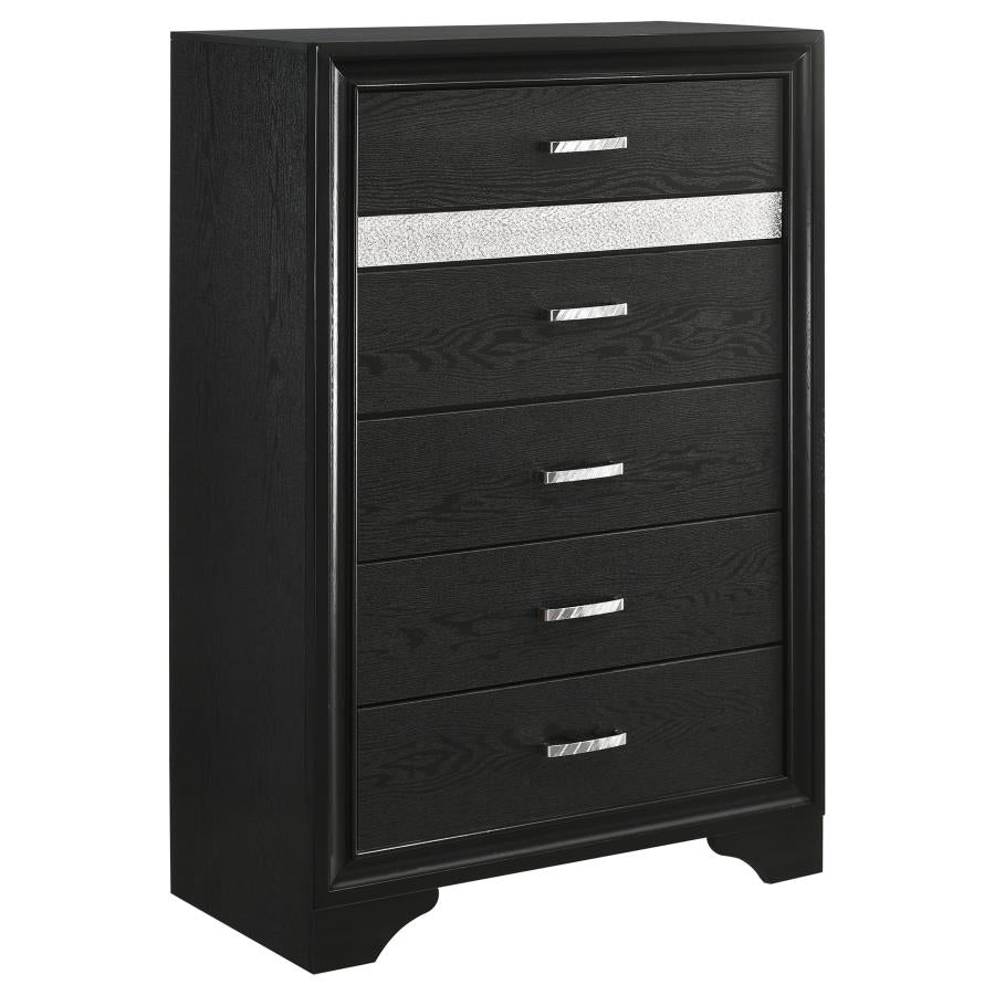 Miranda 6-drawer Bedroom Chest Black
