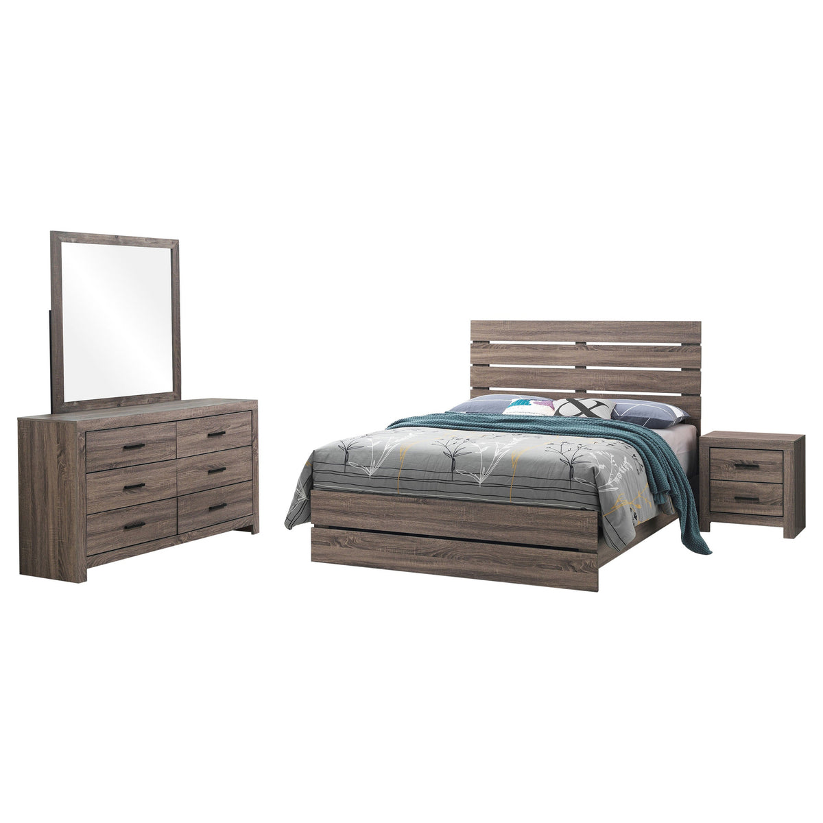 Brantford 4-piece Bedroom Set Barrel Oak