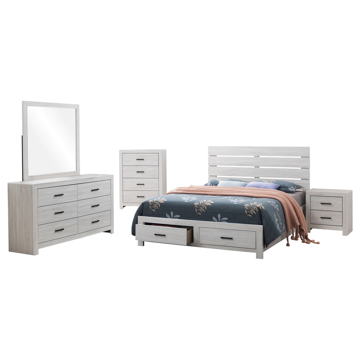 Brantford 5-piece Bedroom Set Coastal White
