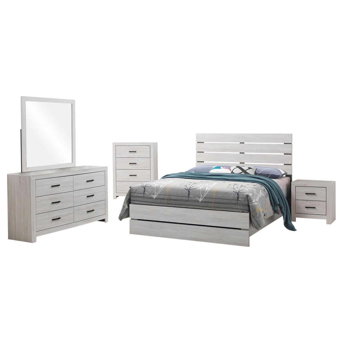 Brantford 5-piece Bedroom Set Coastal White