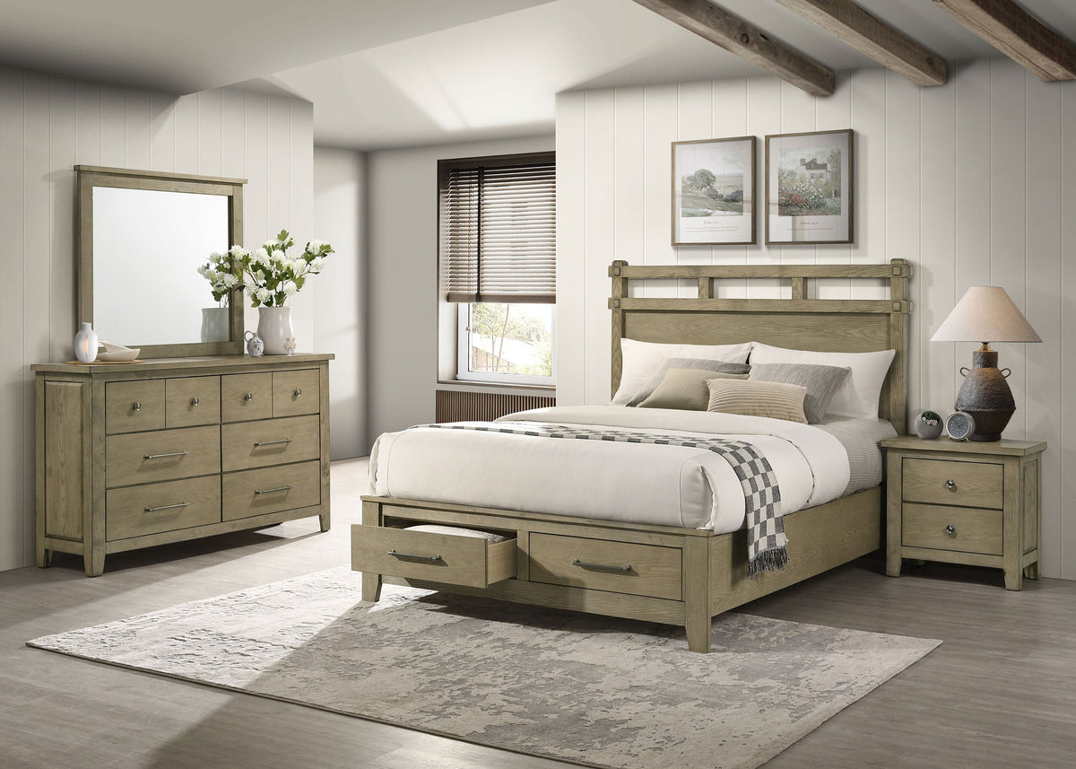 Hazlewood 4-piece Bedroom Set Vineyard Oak