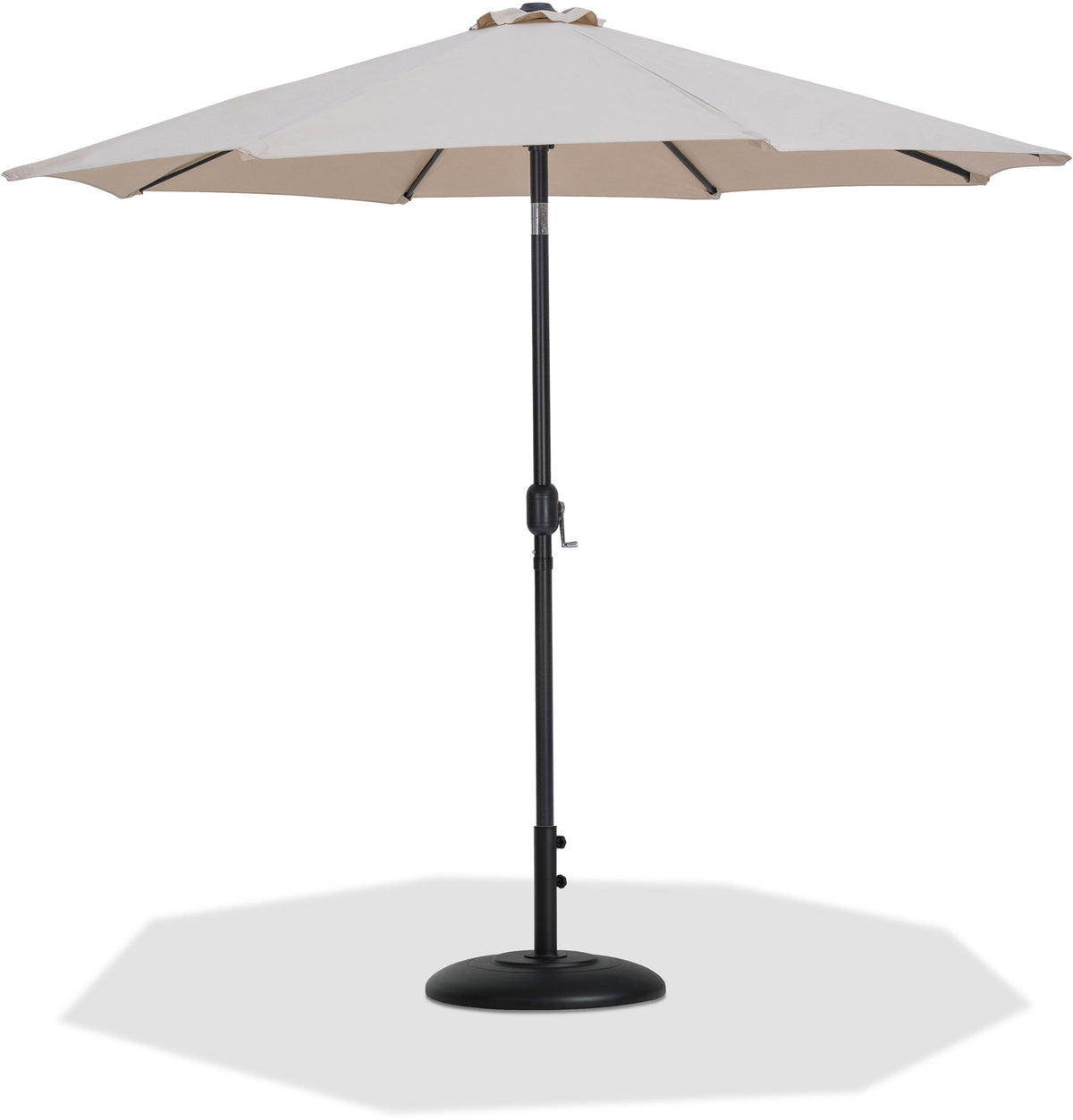 Fiji - Aluminum Patio Umbrella With Round Black Base