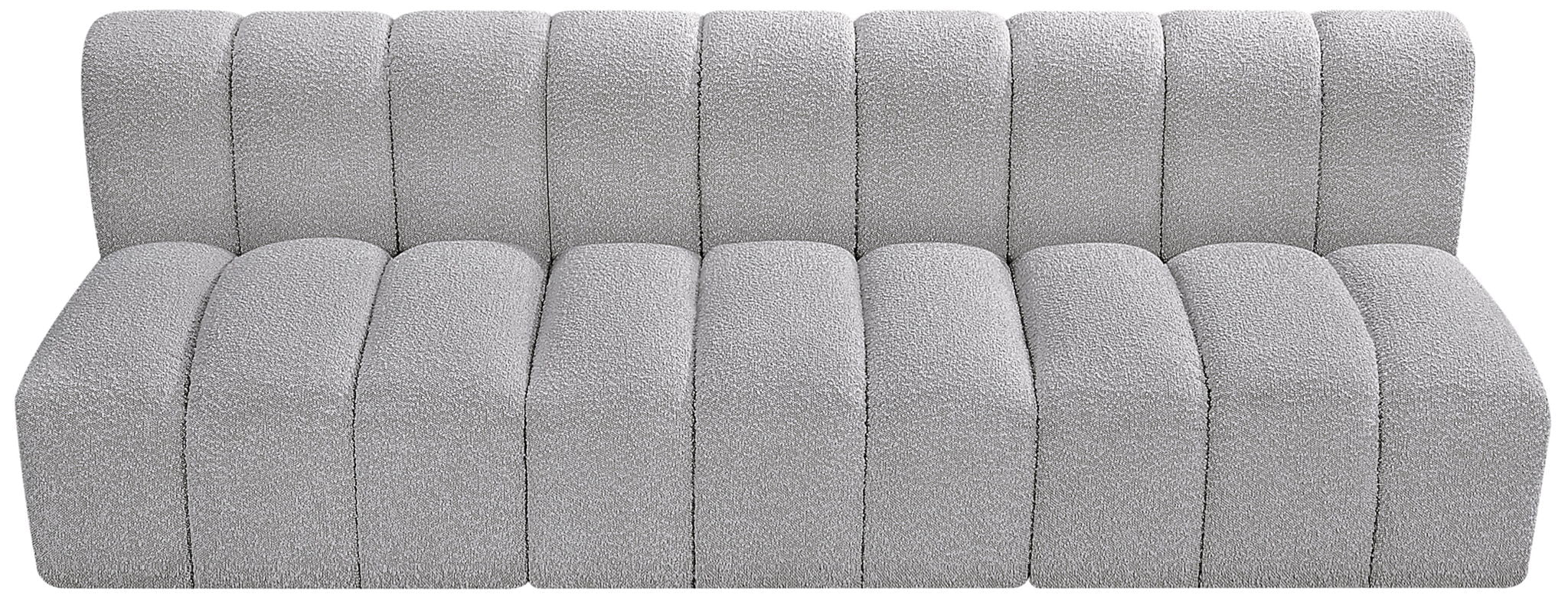Arc - Boucle Fabric 3 Seats Modular Sofa