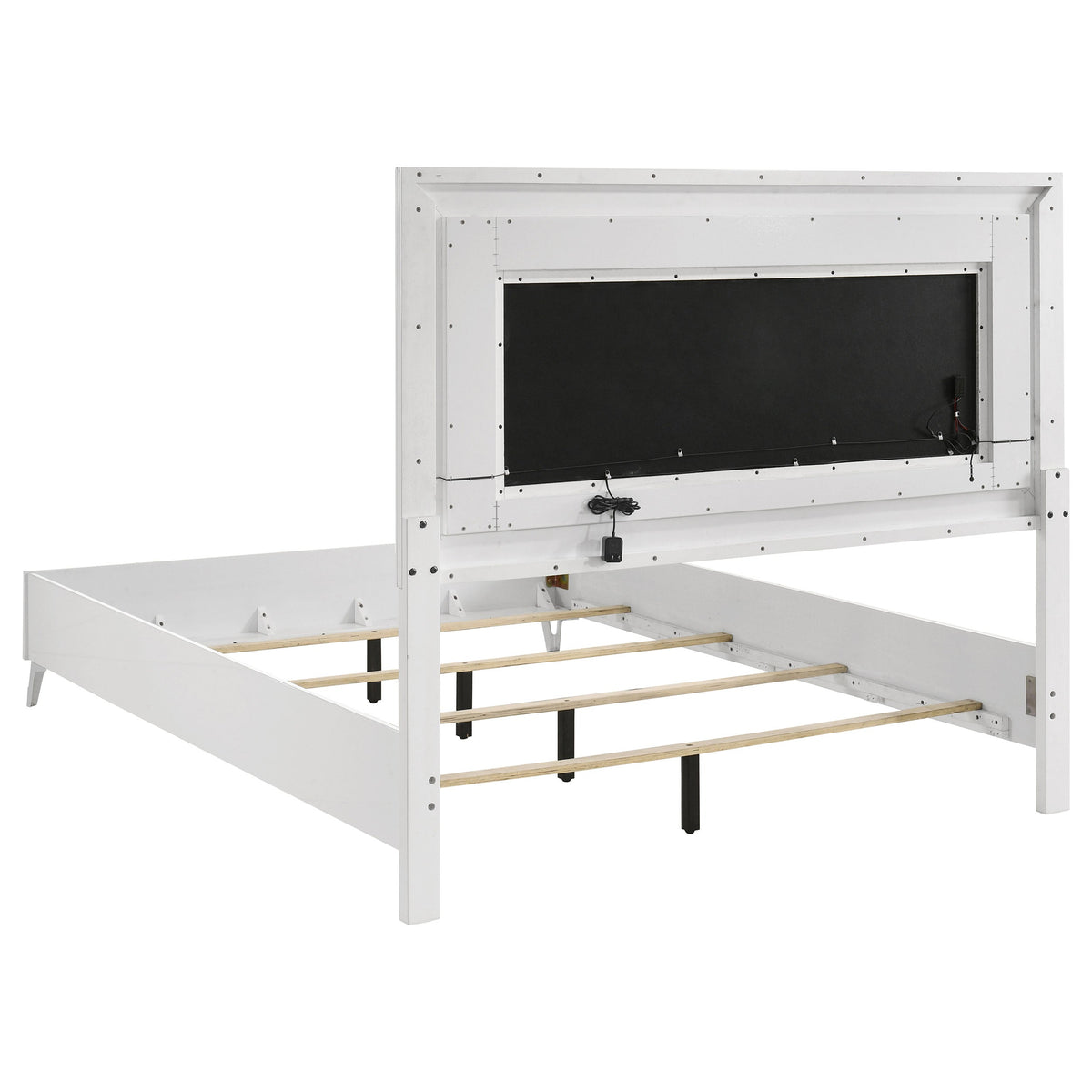 Cassia 5-piece LED Bedroom Set White High Gloss