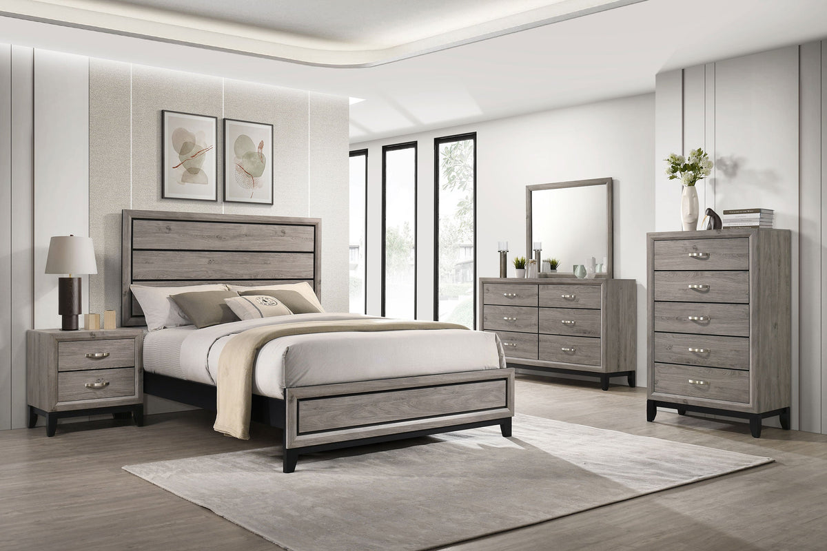 Valen Five-piece Bedroom Set Light Taupe