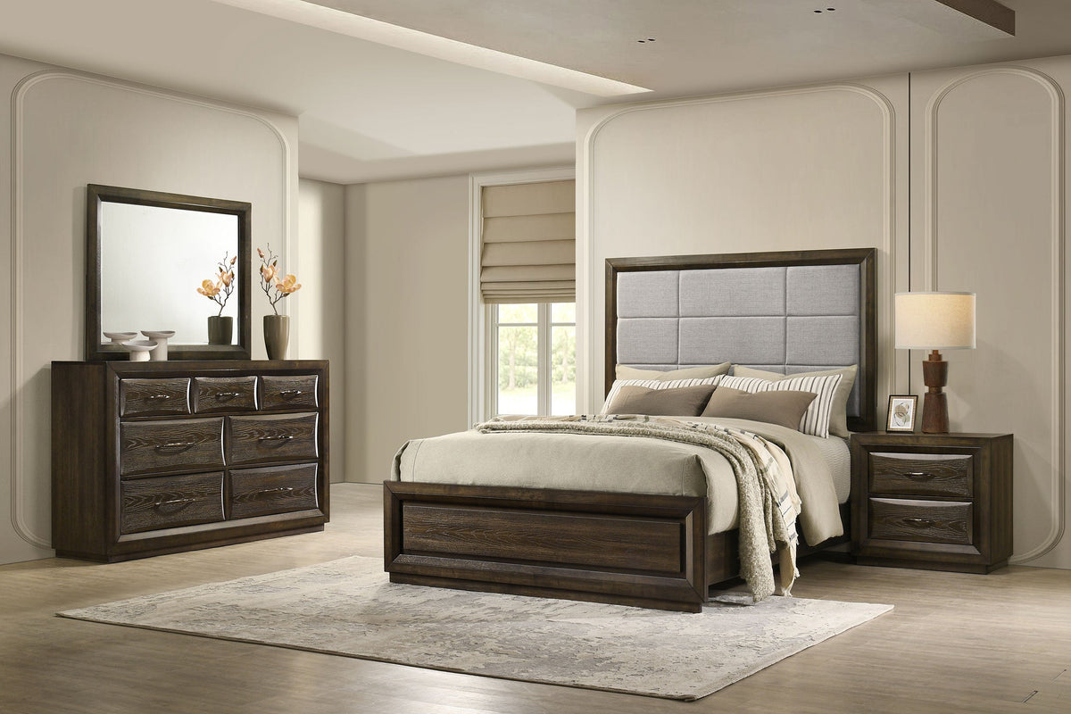 Atlas 4-piece Bedroom Set Dark Oak