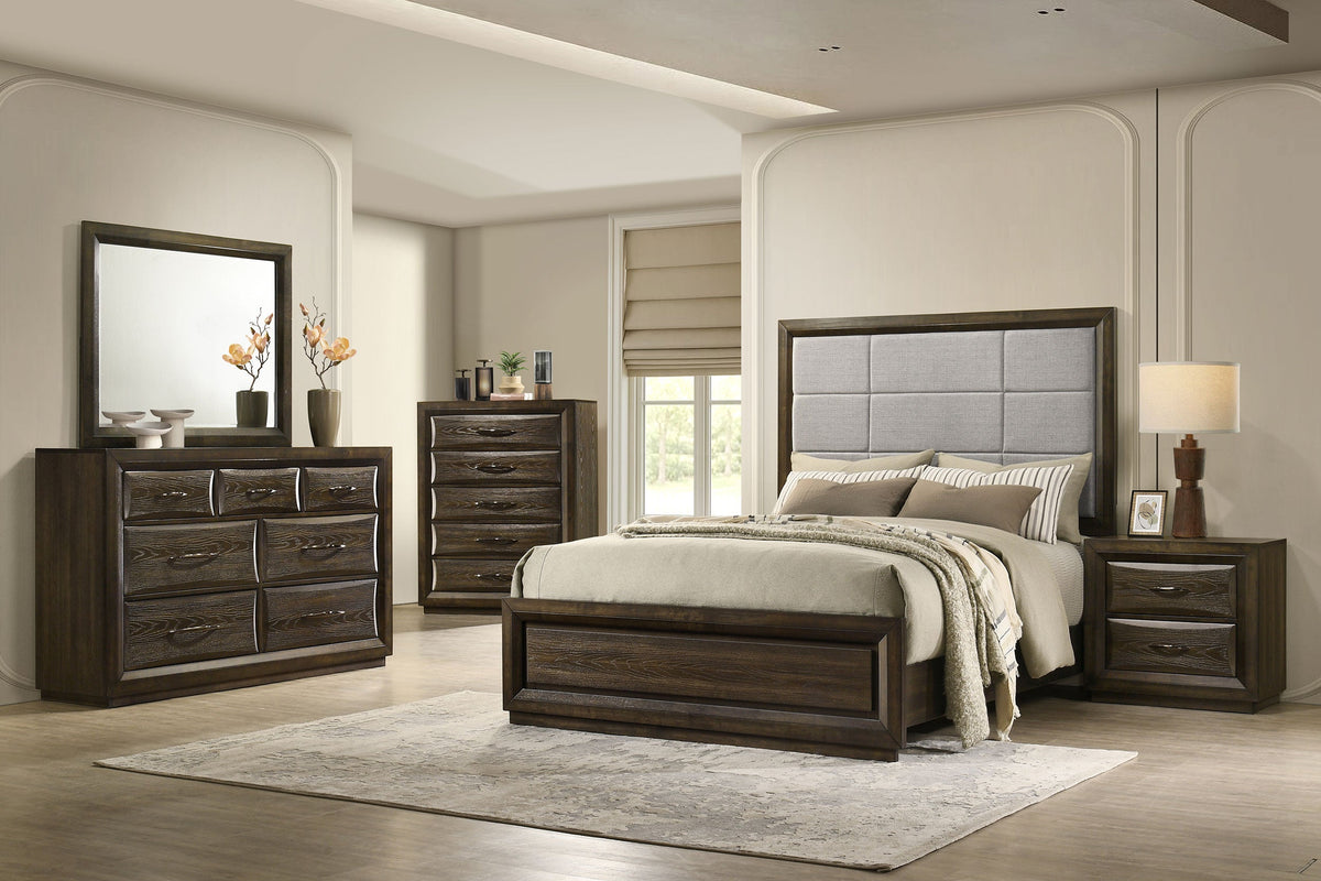 Atlas 5-piece Bedroom Set Dark Oak