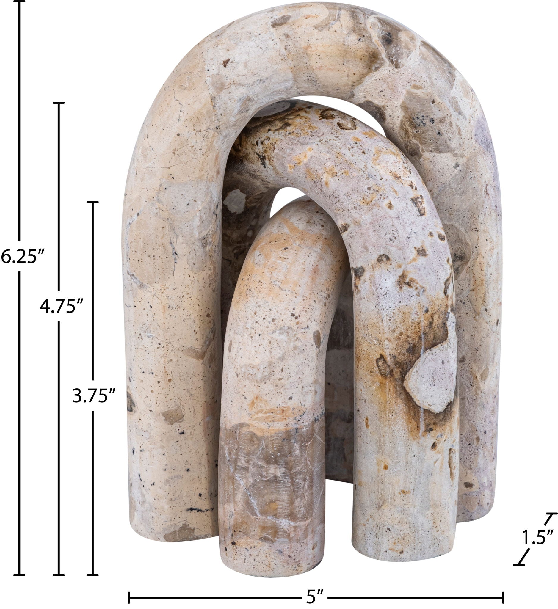 Arco - 3 Piece Marble Decorative Object
