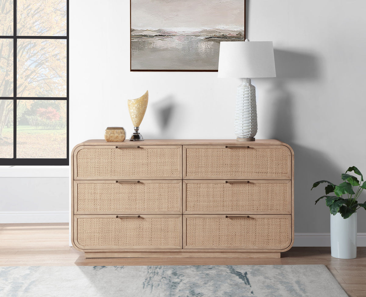 Windsor - Rubberwood Dresser - Natural