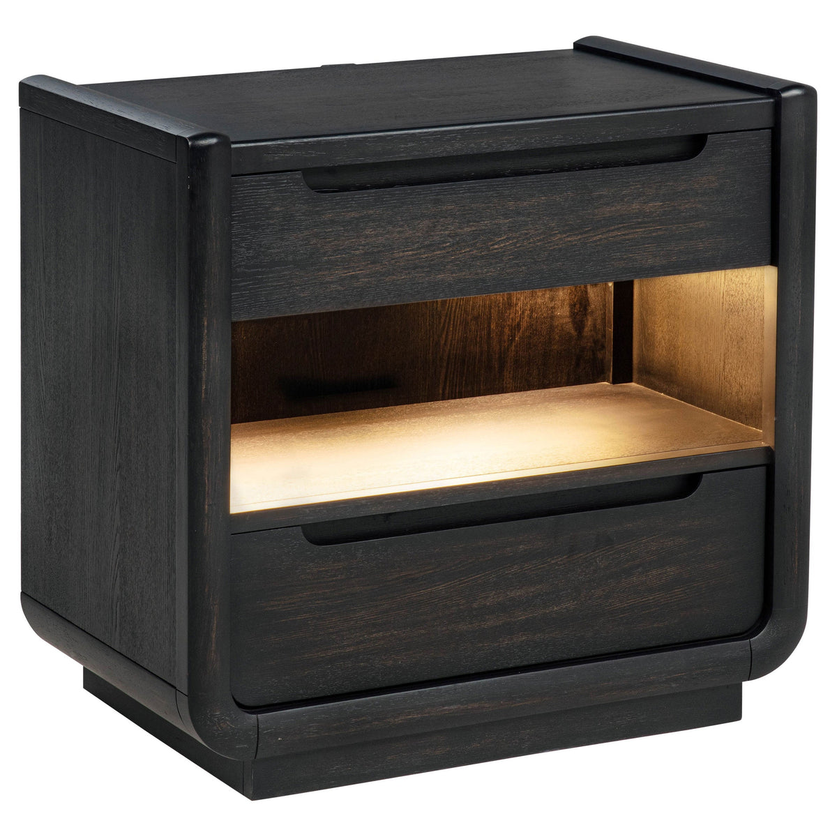 Leandro 5-piece Bedroom Set Burnished Black