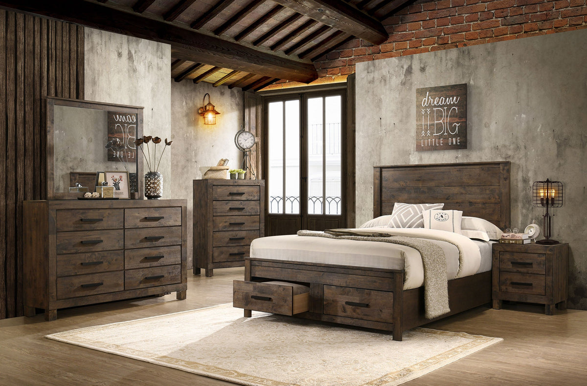 Woodmont 5-piece Bedroom Set Golden Brown