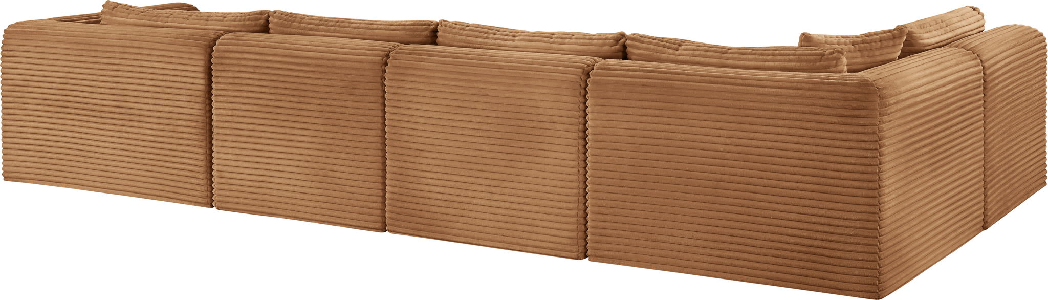 Shaggy - Fabric 5 Piece Modular U-Shaped Sectional
