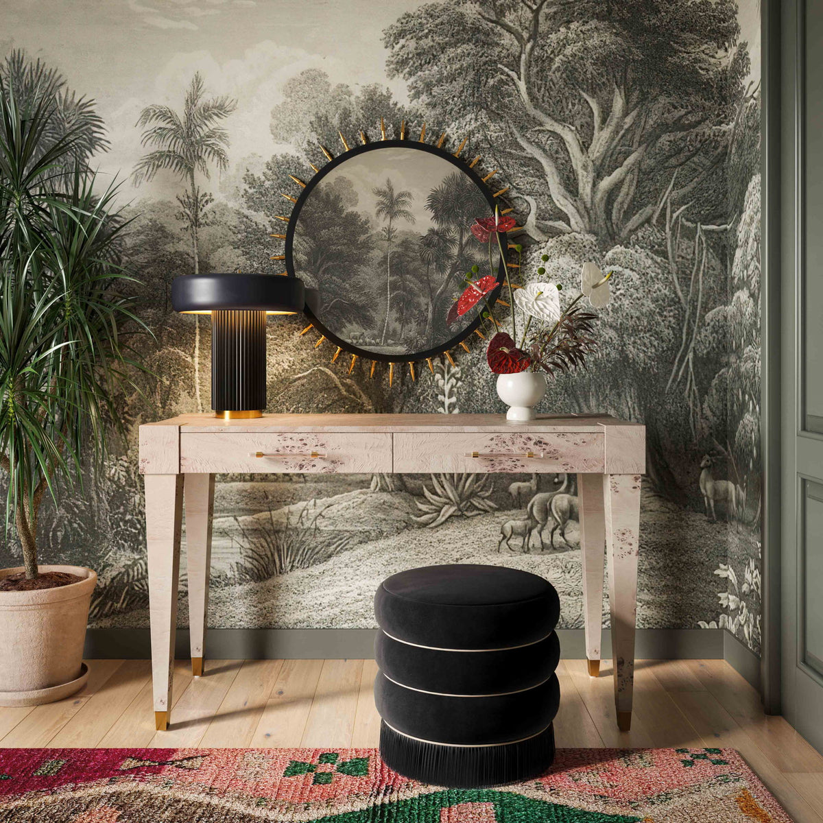 Lakka - Velvet Ottoman