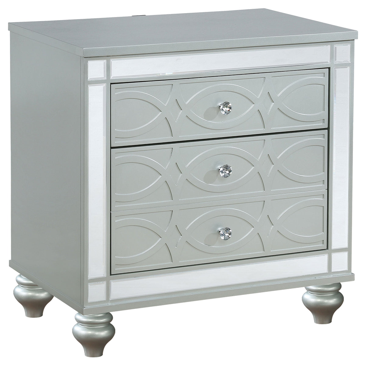 Gunnison 5-piece Bedroom Set Silver Metallic
