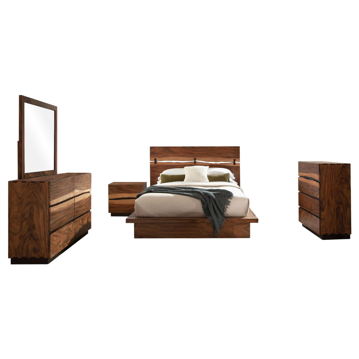 Winslow 5-piece Bedroom Set Smokey Walnut