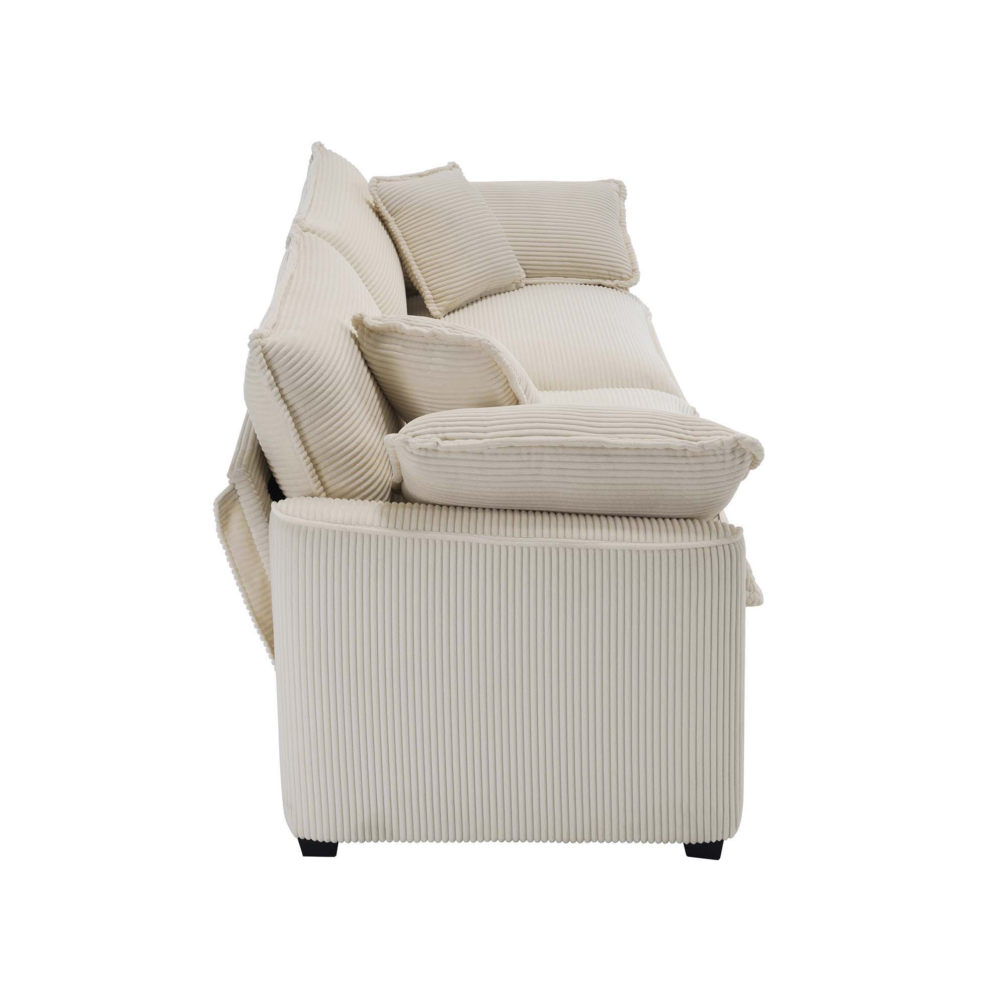 Elegant Oversized Sectional Sofa Set With Deep Seats And Flexible Layout