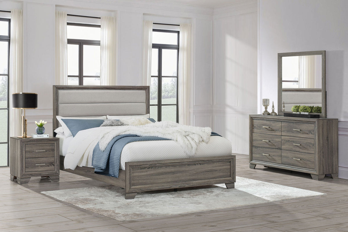 Wright 4-piece Bedroom Set Brown Oak