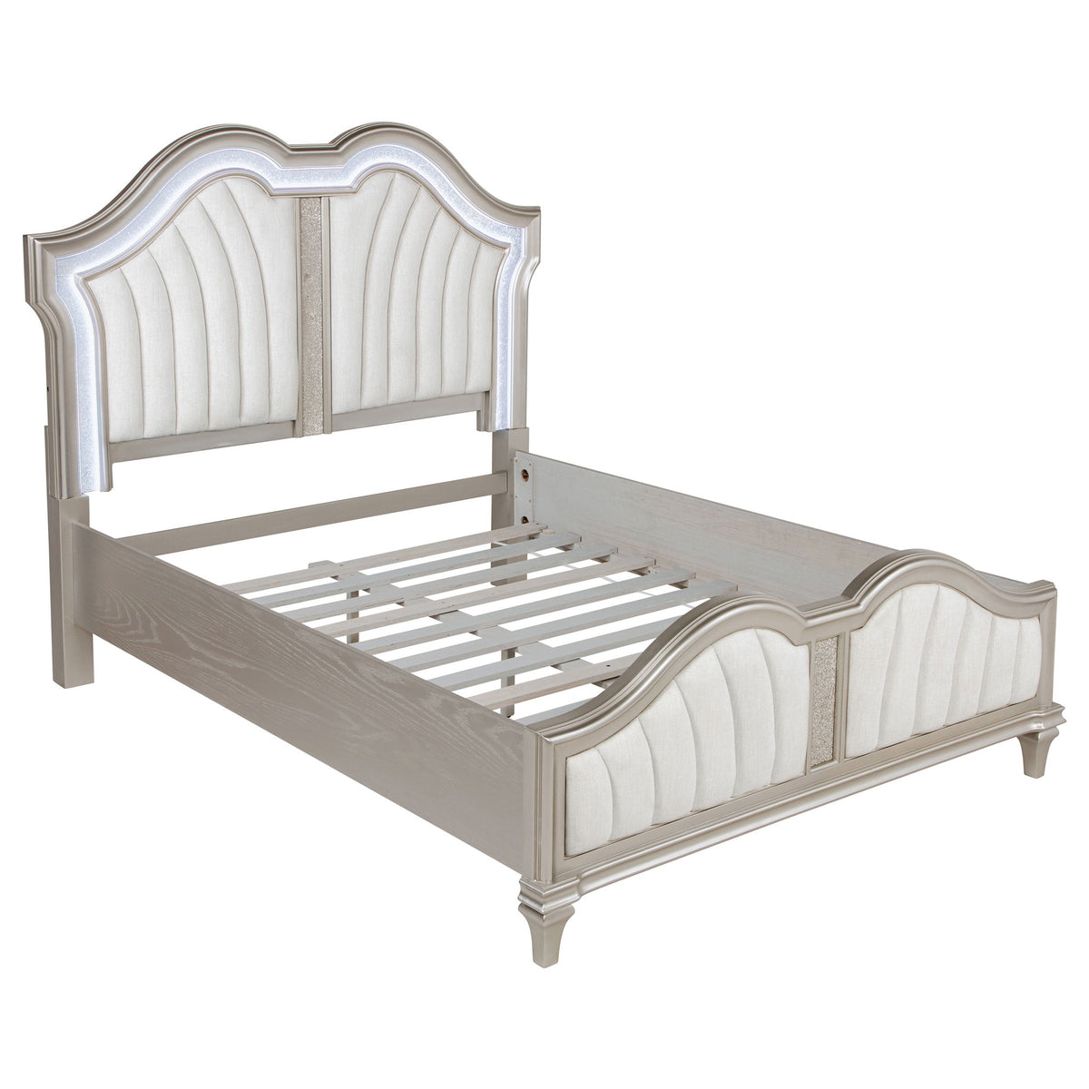Evangeline 5-piece Bedroom Set Silver Oak