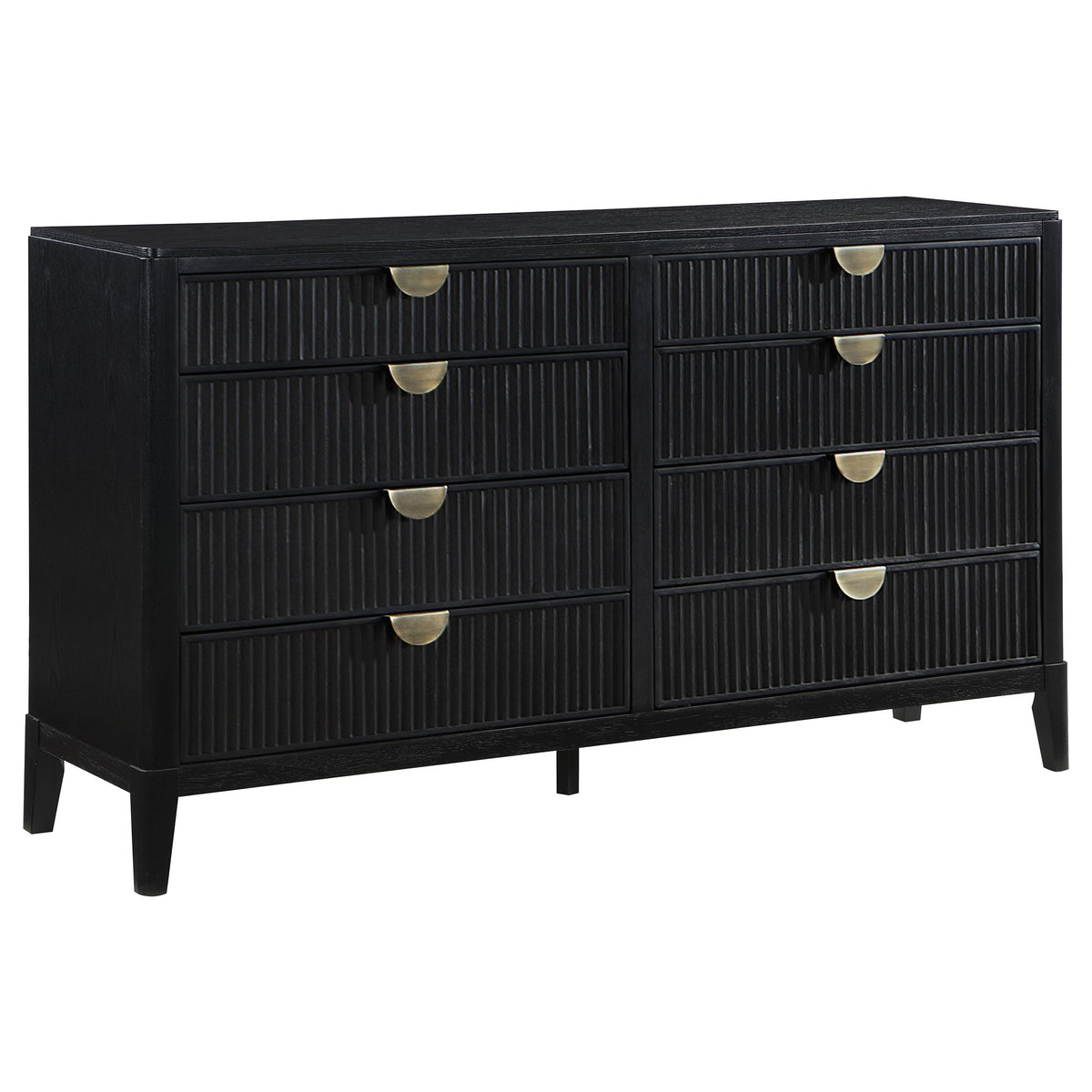 Brookmead 4-piece Upholstered Bedroom Set Black