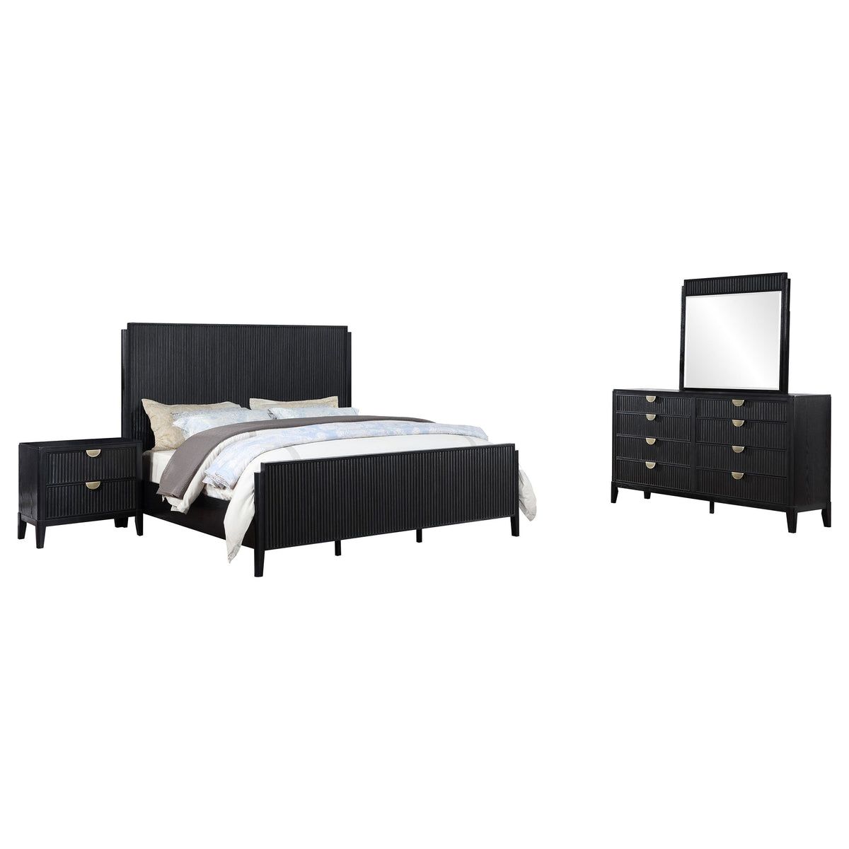 Brookmead 4-piece Bedroom Set Black