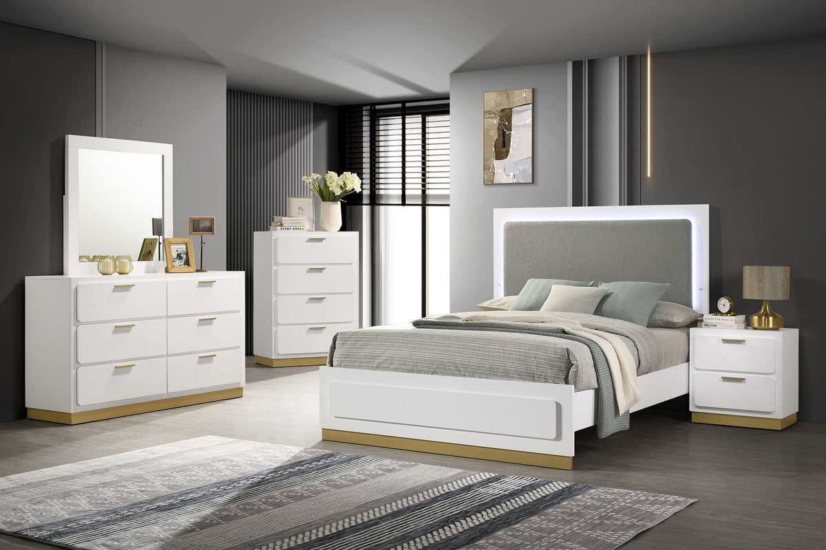 Caraway 5-piece Bedroom Set White