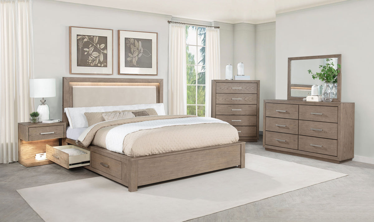 Kenora 5-piece Bedroom Set Barley Brown