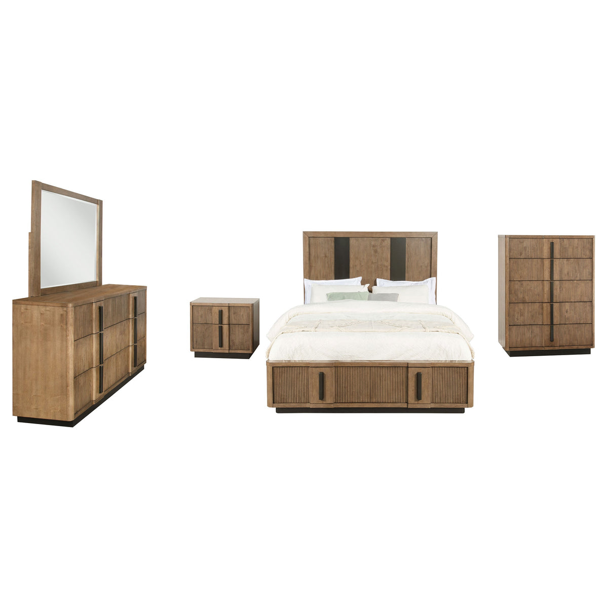 Terrace 5-piece Bedroom Set Ash Brown