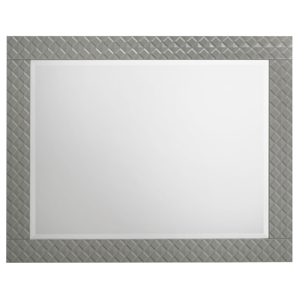 Ives 4-piece Bedroom Set Grey High Gloss
