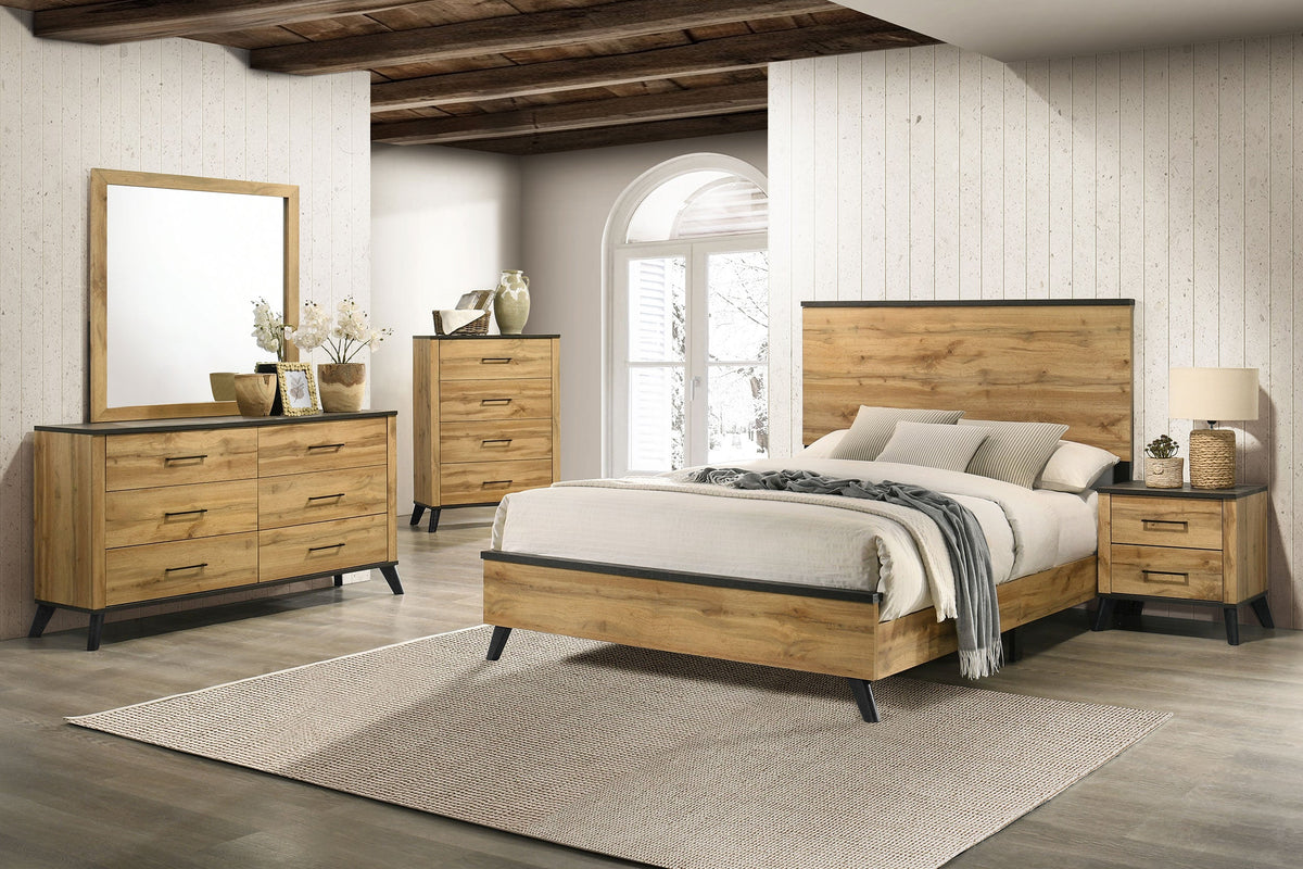 Kaywood 5-piece Bedroom Set Natural Pine