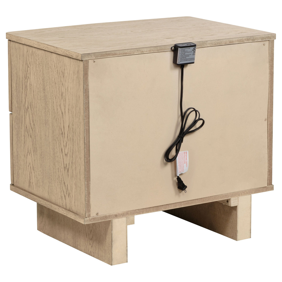 Kailani 4-piece Bedroom Set Beige Oak