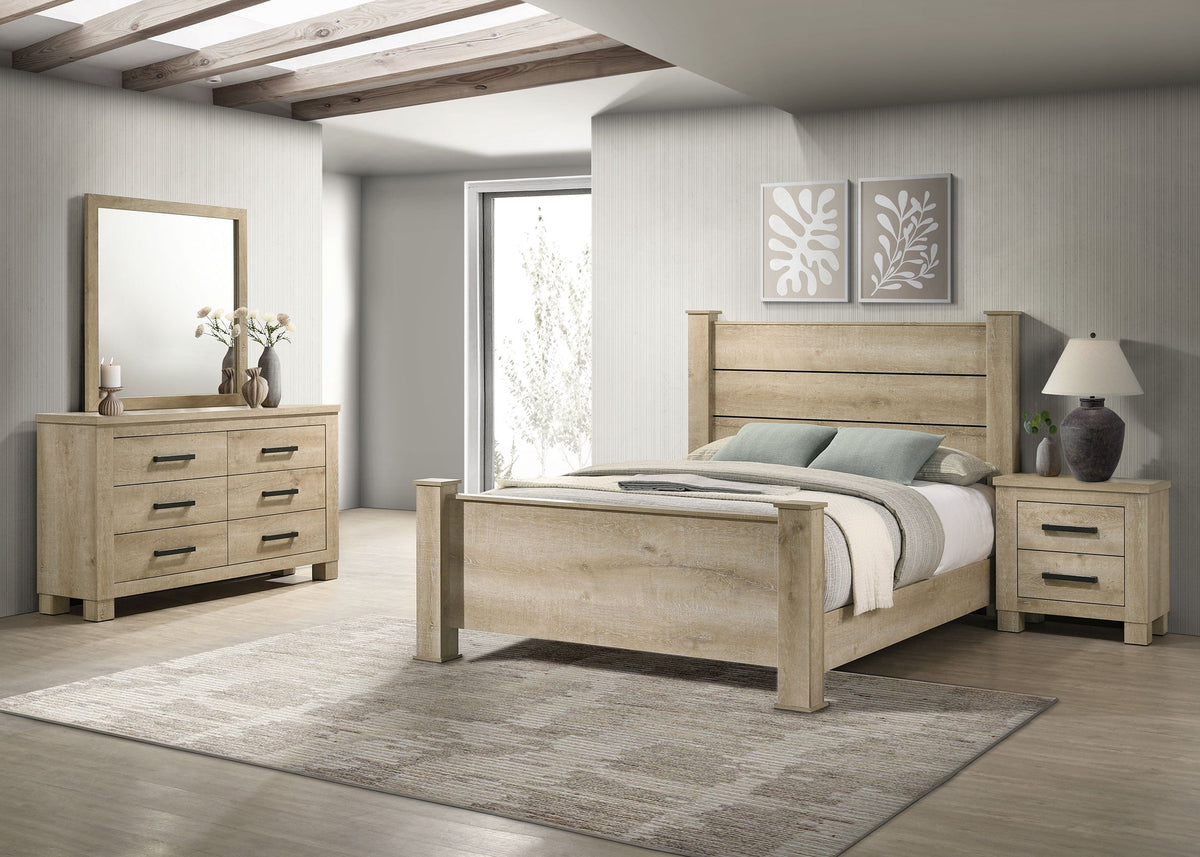 Oakglen 4-piece Bedroom Set Weathered Oak
