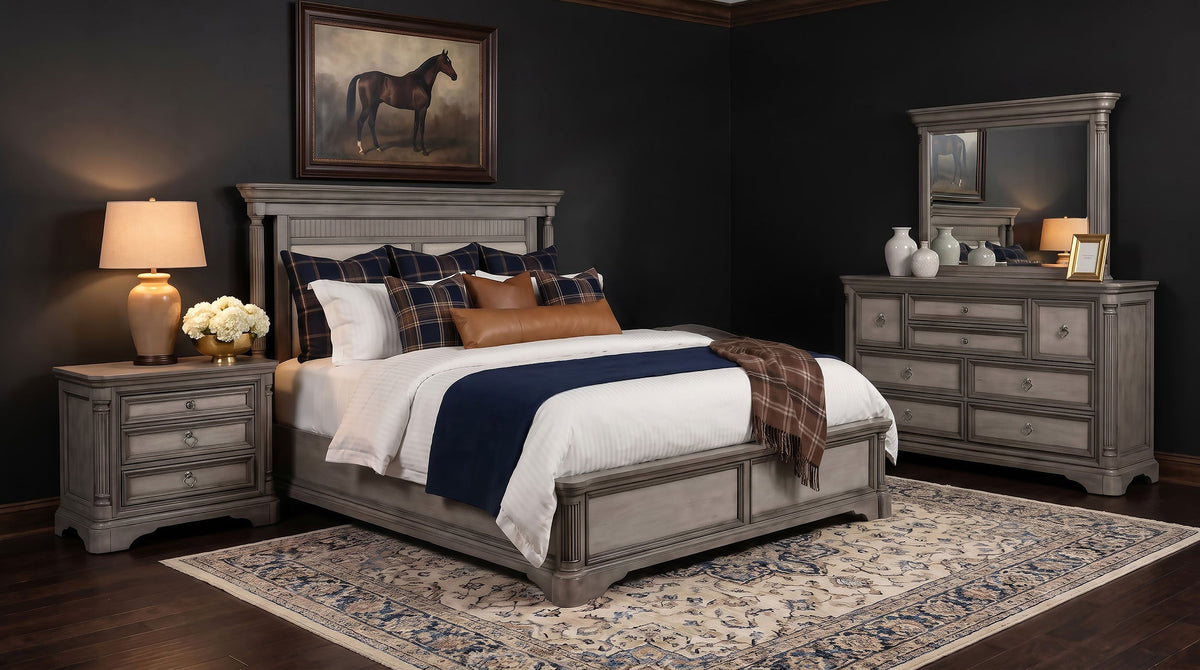 Cresswell 4-piece Bedroom Set Weathered Taupe