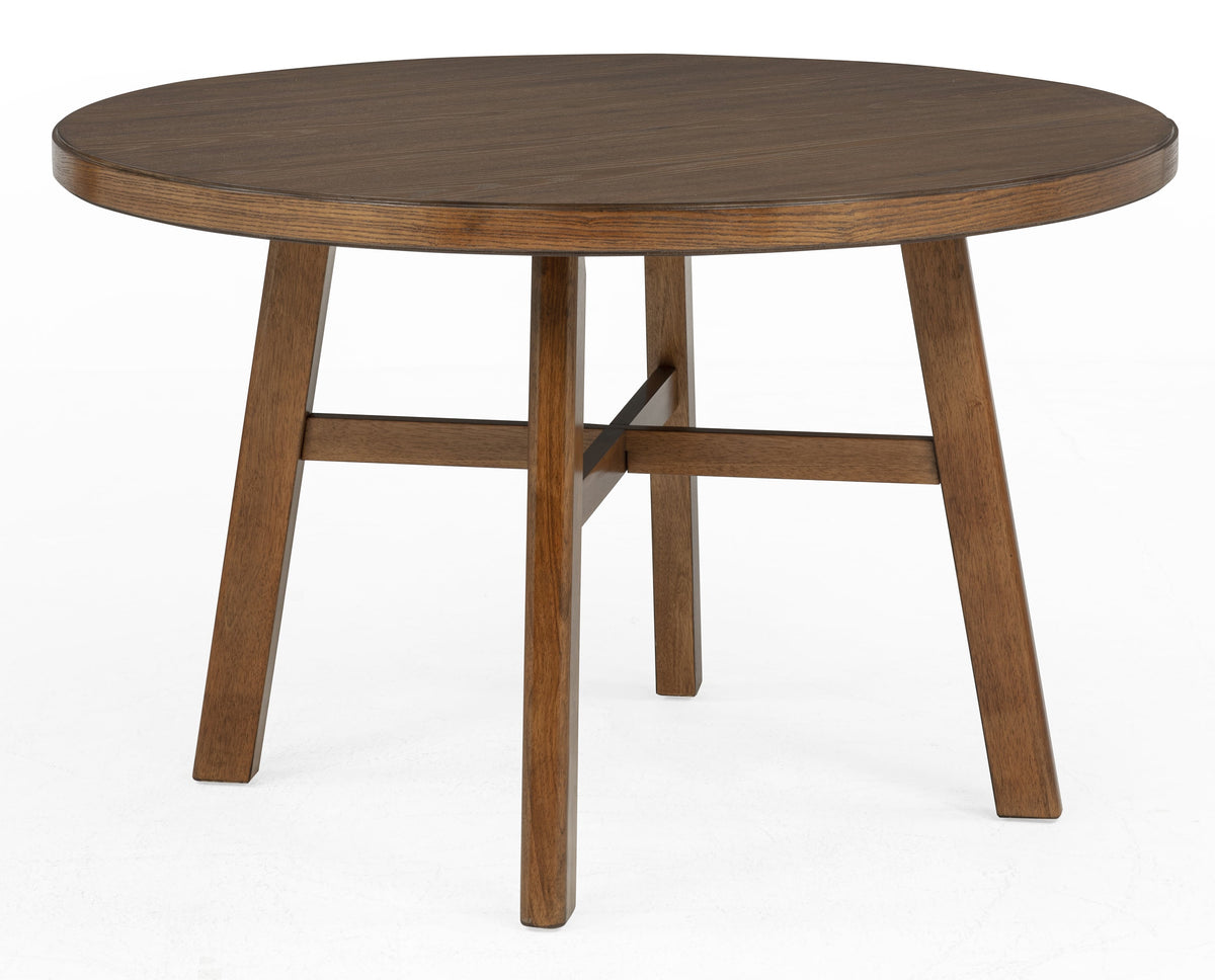 Blanche Brown 5-Piece Round Dining Set